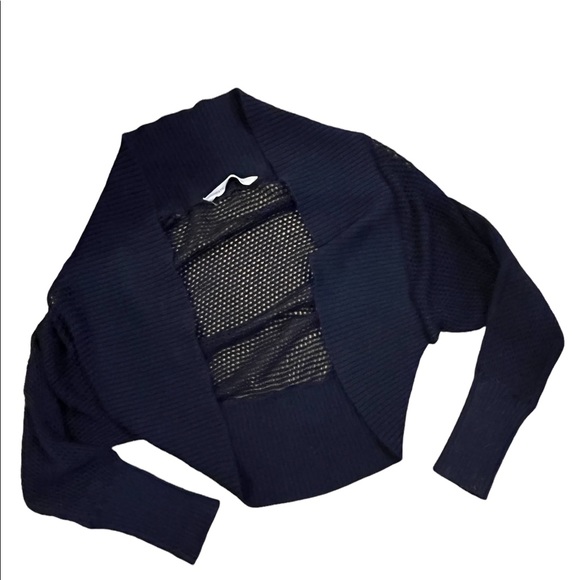 Athleta navy blue cropped cardigan - Picture 1 of 3